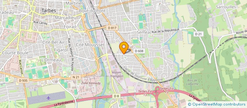 localisation de l'entreprise SARL L.C.MOTOS  SEMEAC