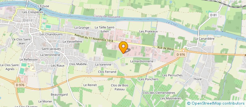 localisation de l'entreprise SARL L.C.T.P.37 à BLERE