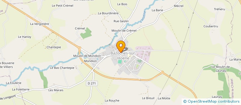 localisation de l'entreprise SARL L. CRETON  BAZOCHES-SUR-HOENE