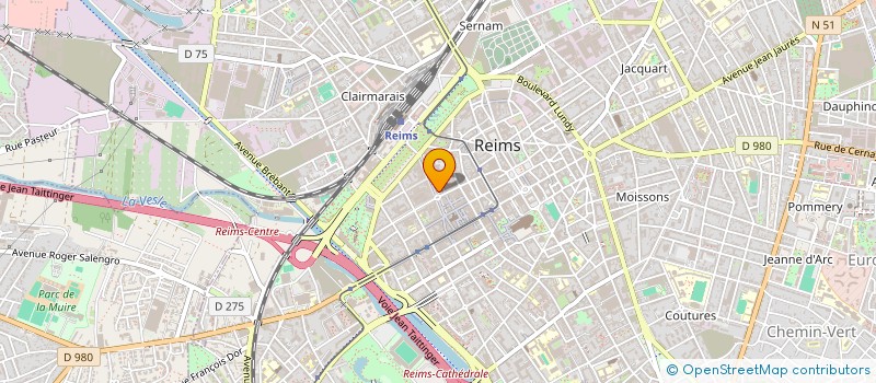 localisation de l'entreprise SARL L E R  REIMS