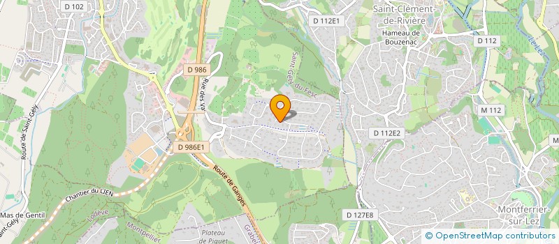 localisation de l'entreprise SARL L'EBENISTERIE  SAINT-GELY-DU-FESC