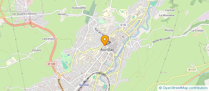 localisation de l'entreprise SARL L'ECORCE à AURILLAC
