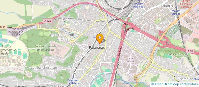 localisation de l'entreprise SARL L'ECRIN BLEU à PALAISEAU