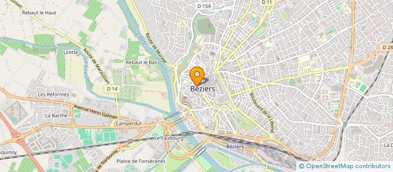 localisation de l'entreprise SARL L'ECRITOIRE à BEZIERS