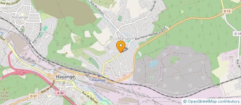 localisation de l'entreprise SARL L'EMBUSCADE  HAYANGE