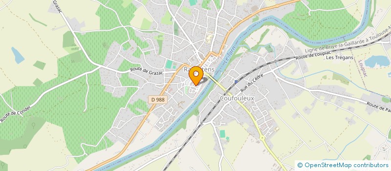 localisation de l'entreprise SARL L EMERAUDE à RABASTENS