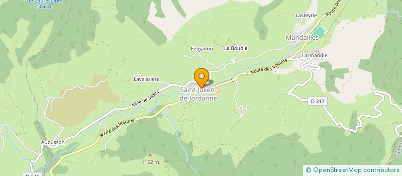 localisation de l'entreprise SARL L'ENCLOS DU PUY MARY à MANDAILLES SAINT JULIEN