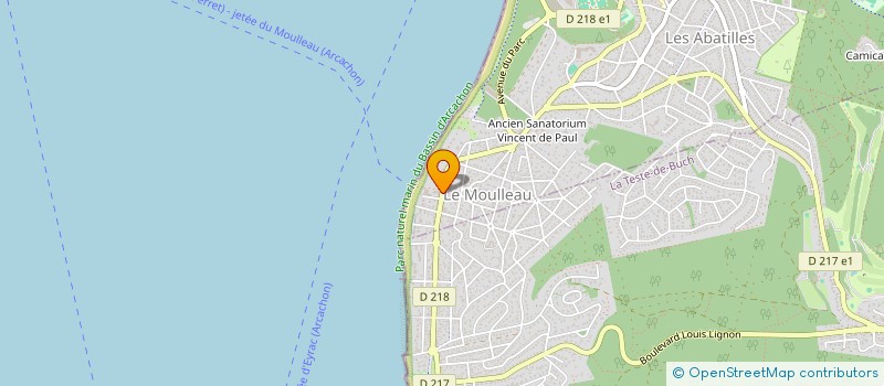 localisation de l'entreprise SARL L'ENDROIT  ARCACHON