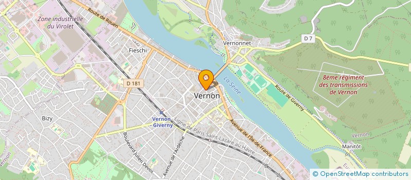 localisation de l'entreprise SARL L'ENDROIT DU DECOR à VERNON