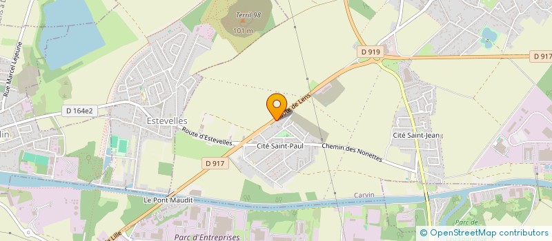 localisation de l'entreprise SARL L'ENTRE-DEUX  CARVIN