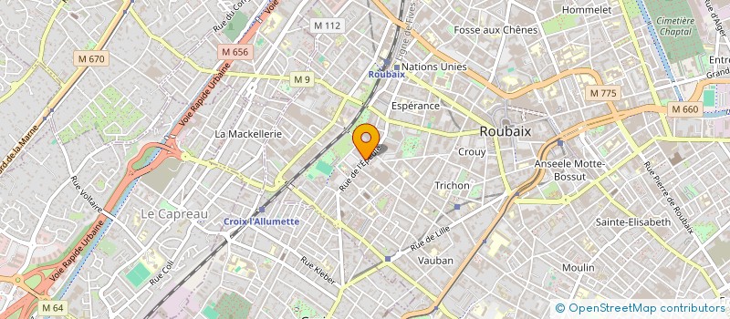 localisation de l'entreprise SARL L'EPEULOIS  ROUBAIX