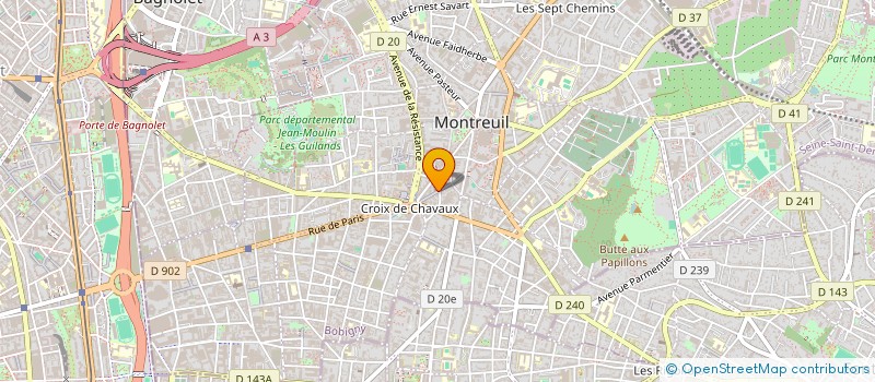 localisation de l'entreprise SARL L'EPI D'OR à MONTREUIL