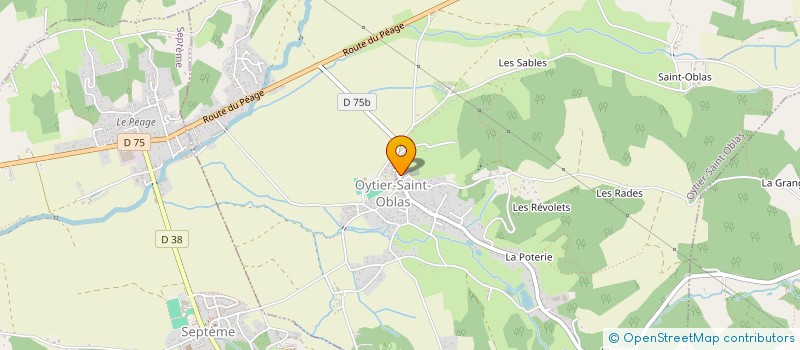 localisation de l'entreprise SARL L'EPICERIE DU VILLAGE  OYTIER-SAINT-OBLAS