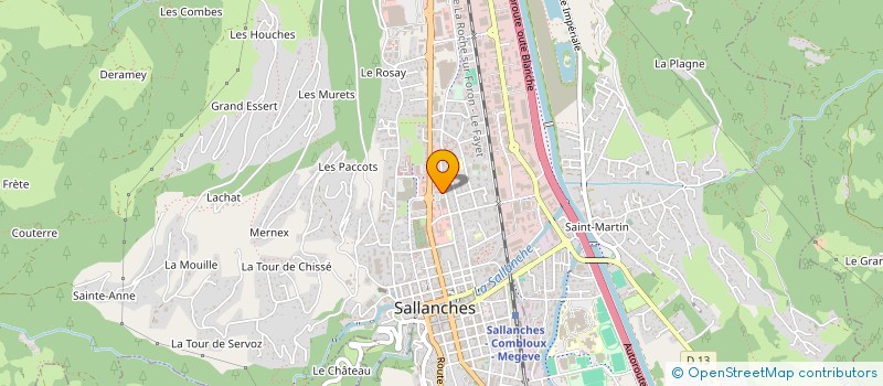 localisation de l'entreprise SARL L'EQUIPEMENT FONCTIONNEL  SALLANCHES