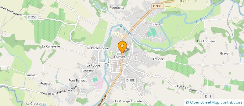 localisation de l'entreprise SARL L'ESCALE DU SUD  EYMET