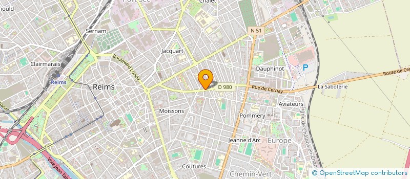 localisation de l'entreprise SARL L'ESCARPIN à REIMS