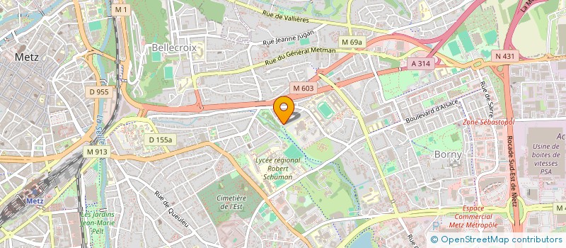 localisation de l'entreprise SARL L'ESPACE  METZ