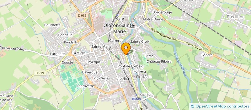 localisation de l'entreprise SARL L'ESPACE TONIQUE à OLORON-SAINTE-MARIE
