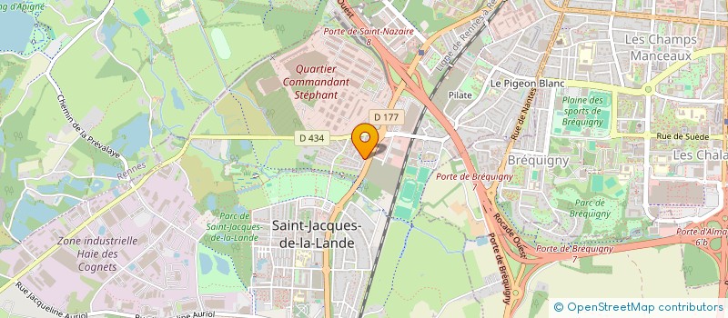 localisation de l'entreprise SARL L'ESPERANCE  SAINT-JACQUES-DE-LA-LANDE