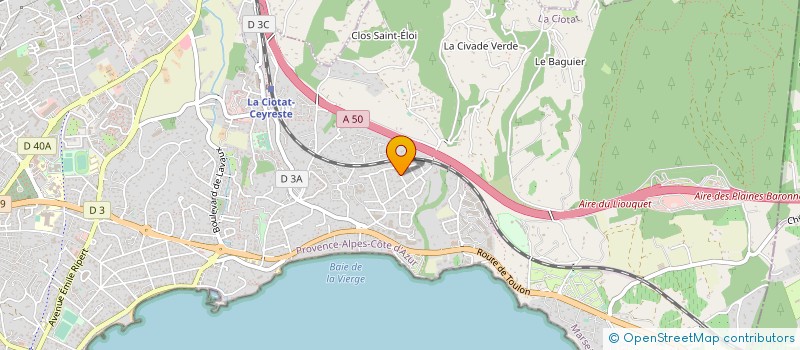 localisation de l'entreprise SARL L ET M DALMAS à LA CIOTAT