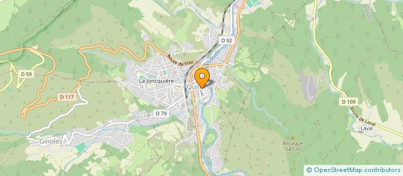 localisation de l'entreprise SARL L'ETNA à QUILLAN