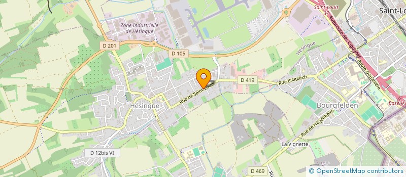 localisation de l'entreprise SARL L ETOILE  HESINGUE