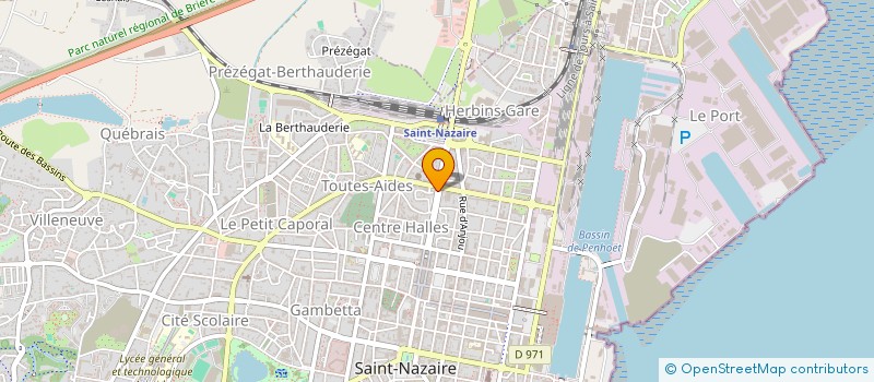 localisation de l'entreprise SARL L'EXCALIBUR à SAINT-NAZAIRE