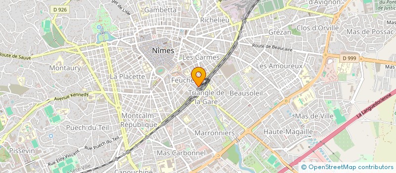 localisation de l'entreprise SARL L EXPRESS  NIMES