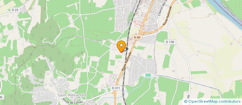 localisation de l'entreprise SARL L.F PEINTURE  SAINT-ALEXANDRE