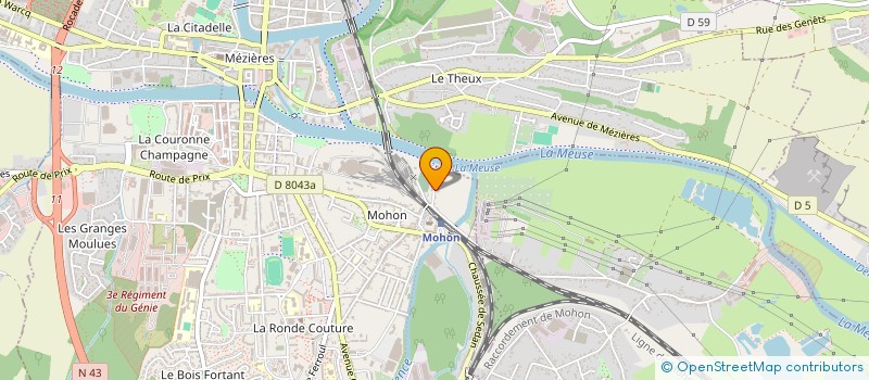 localisation de l'entreprise SARL L.G.A.  CHARLEVILLE-MEZIERES