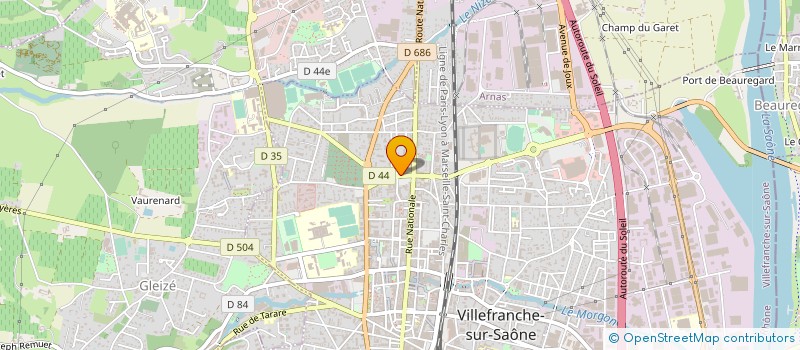 localisation de l'entreprise SARL L.GAUTHIER ET CIE à VILLEFRANCHE-SUR-SAONE
