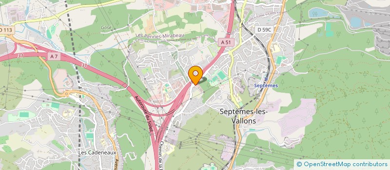 localisation de l'entreprise SARL L'HELICOIDAL  SEPTEMES LES VALLONS
