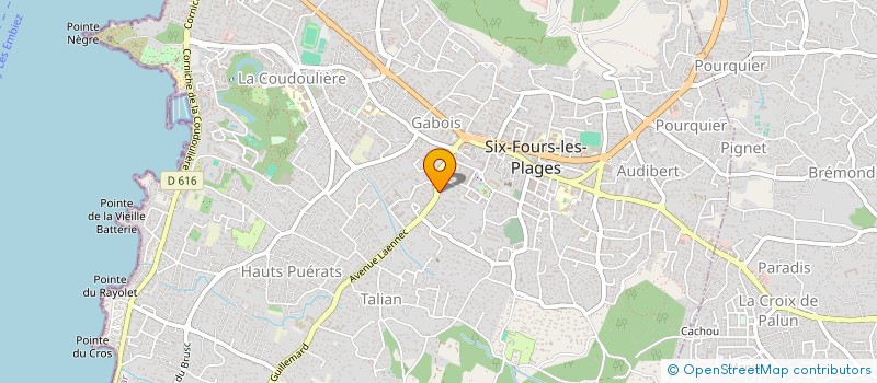 localisation de l'entreprise SARL L'HERBIER & FRERES à SIX-FOURS-LES-PLAGES