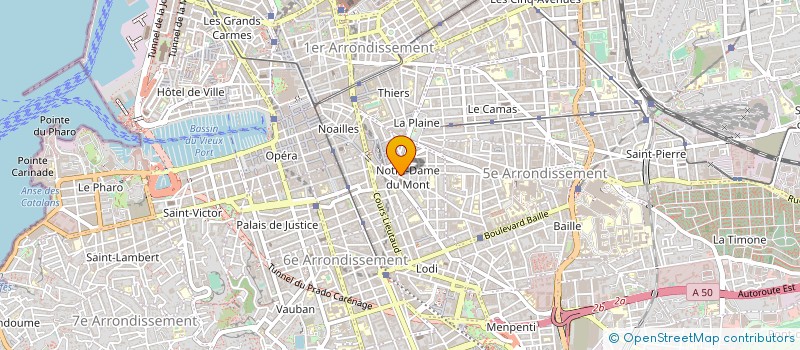 localisation de l'entreprise SARL L'HISTOIRE DE L'OEIL à MARSEILLE