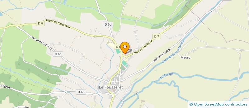 localisation de l'entreprise SARL L'HOSSERETOISE  LE FOUSSERET