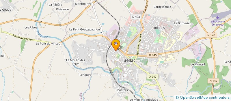 localisation de l'entreprise SARL L'ILE à BELLAC