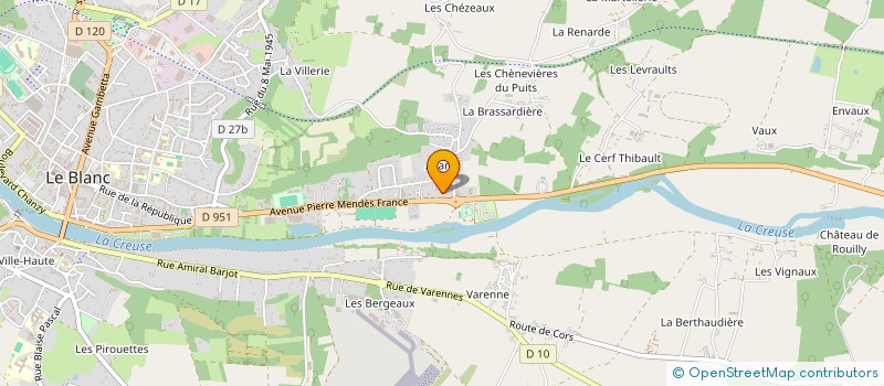 localisation de l'entreprise SARL L ILE D AVANT  LE BLANC