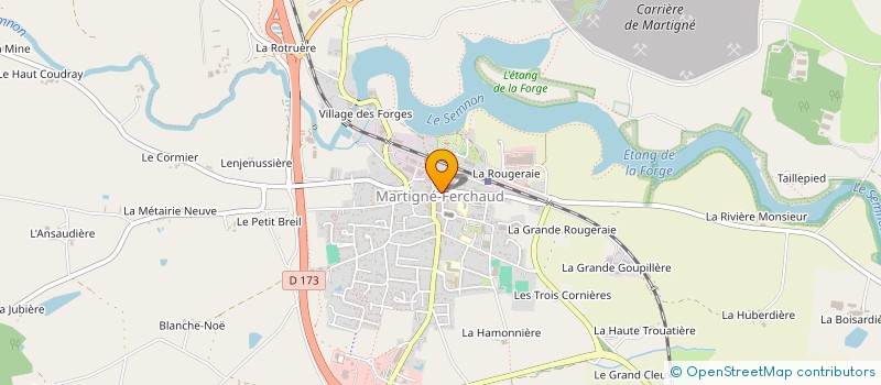 localisation de l'entreprise SARL L INTEGRAAL  MARTIGNE-FERCHAUD