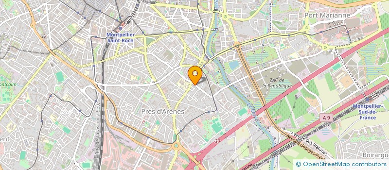 localisation de l'entreprise SARL L INTIM à MONTPELLIER