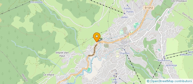localisation de l'entreprise SARL L'ISBA OFFICIEL  MEGEVE