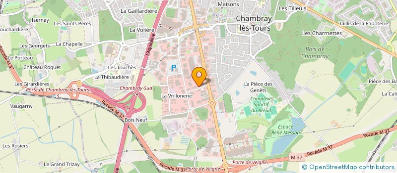 localisation de l'entreprise SARL L.J.X à CHAMBRAY-LES-TOURS