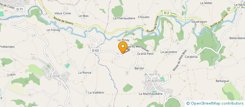 localisation de l'entreprise SARL L & JL PAVOUX à LARAJASSE