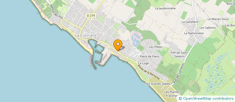 localisation de l'entreprise SARL L OCEANE à SAINT-PIERRE-D'OLERON