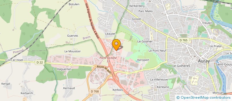 localisation de l'entreprise SARL L OCEANE  PLOUGOUMELEN