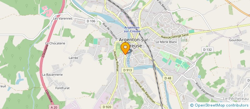 localisation de l'entreprise SARL L'ONGLE D'ANGEL à ARGENTON-SUR-CREUSE