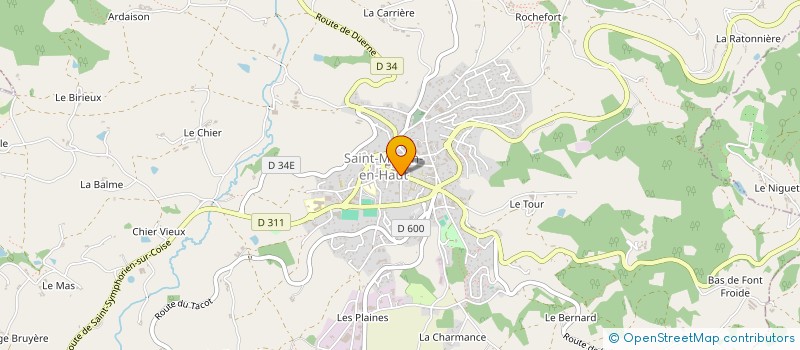 localisation de l'entreprise SARL L ORCHIDEE à SAINT-MARTIN-EN-HAUT