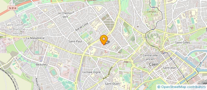 localisation de l'entreprise SARL L ORCHIDEE à CAEN