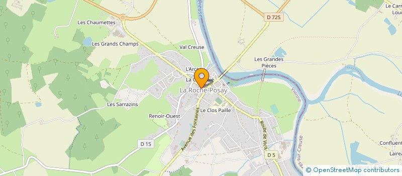 localisation de l'entreprise SARL L ORCHIDEE  LA ROCHE-POSAY