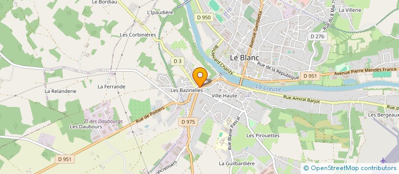 localisation de l'entreprise SARL L'ORCHIDEE à LE BLANC