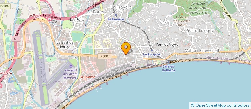 localisation de l'entreprise SARL L OREE DU FAUBOURG à CANNES